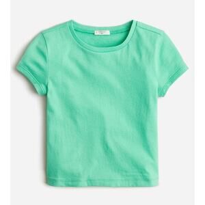 Crewcuts Shrunken Vintage Jersey Greenish Blue Short Sleeve Tshirt US Girls M